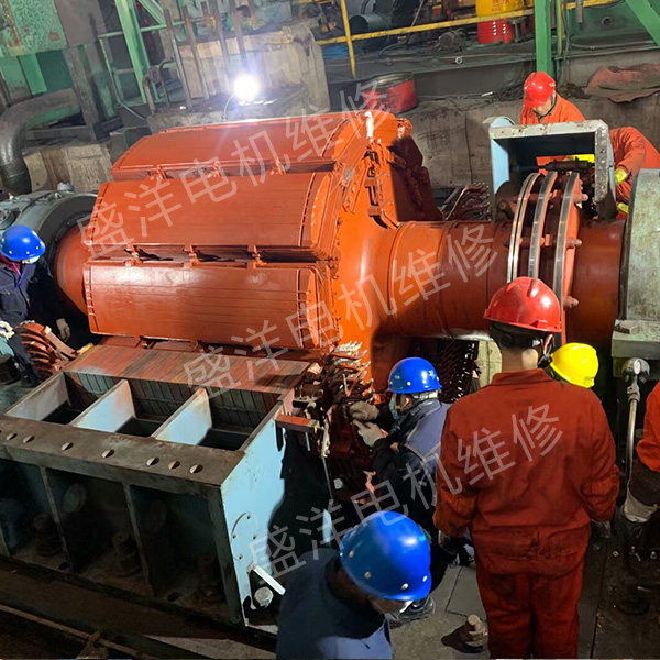 铜陵大型电机维修现场